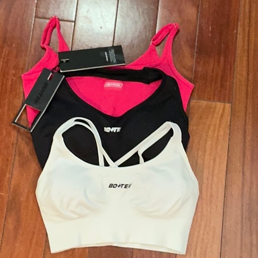 BOANDTEE sports fitness top bra (lot of 3) XS NWT (FIT0025)